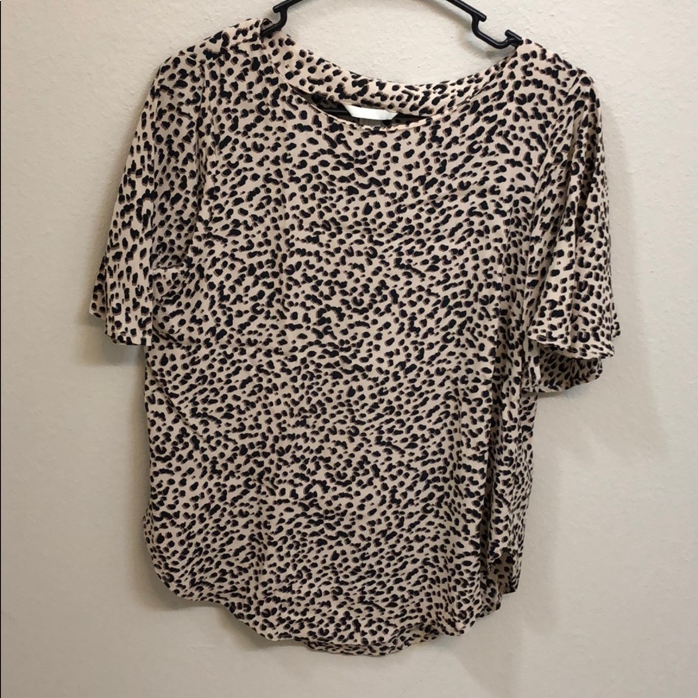 Animal print blouse